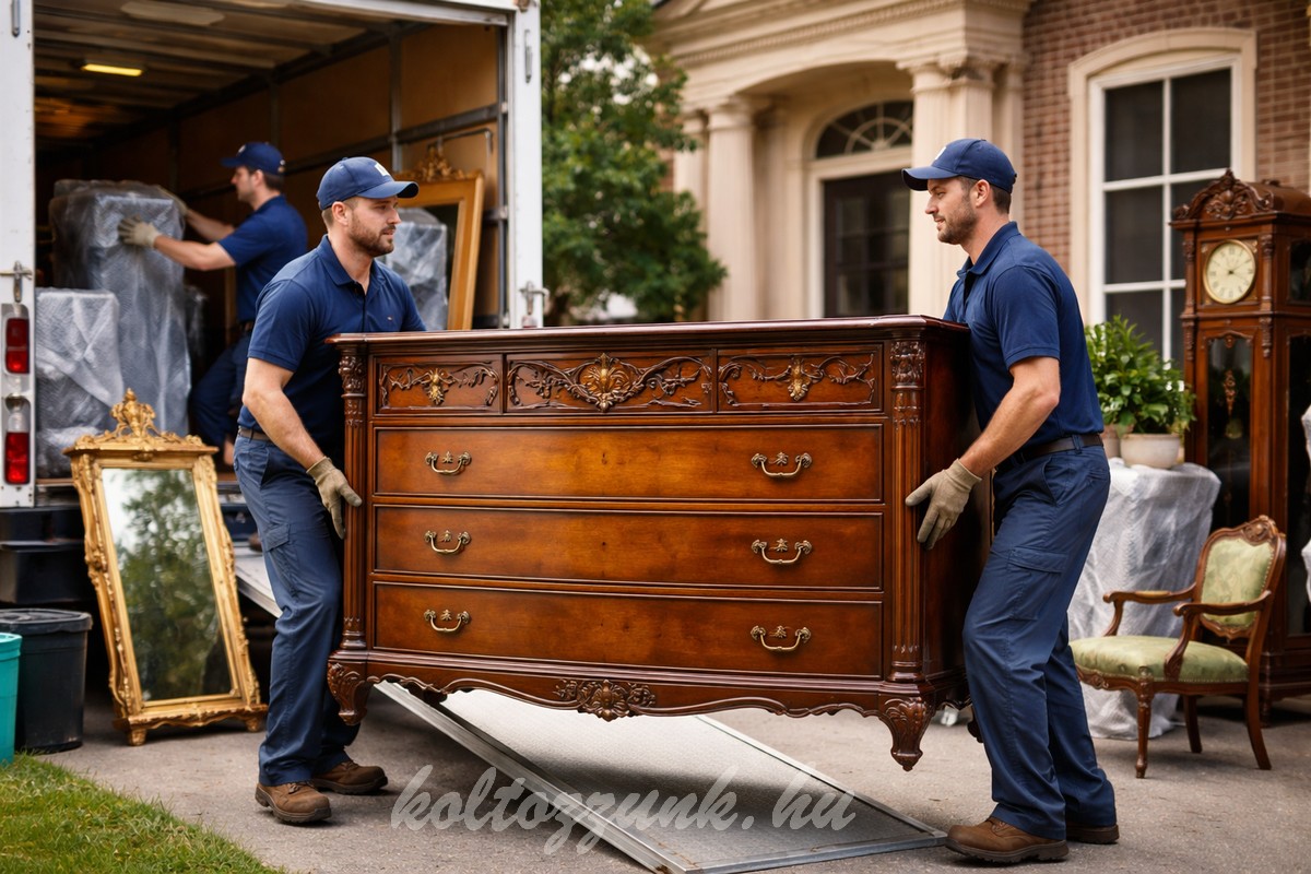 Antik bútorok szállítása